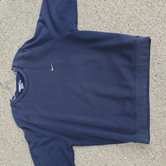 Y2K Vintage Nike Navy Crewneck Pullover Sweatshirt Size XL - Picture 3 of 11